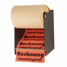 Einfaches Etikettieren, dank Wandmontage Wand-Etikettenspender mit eingelegter Rolle