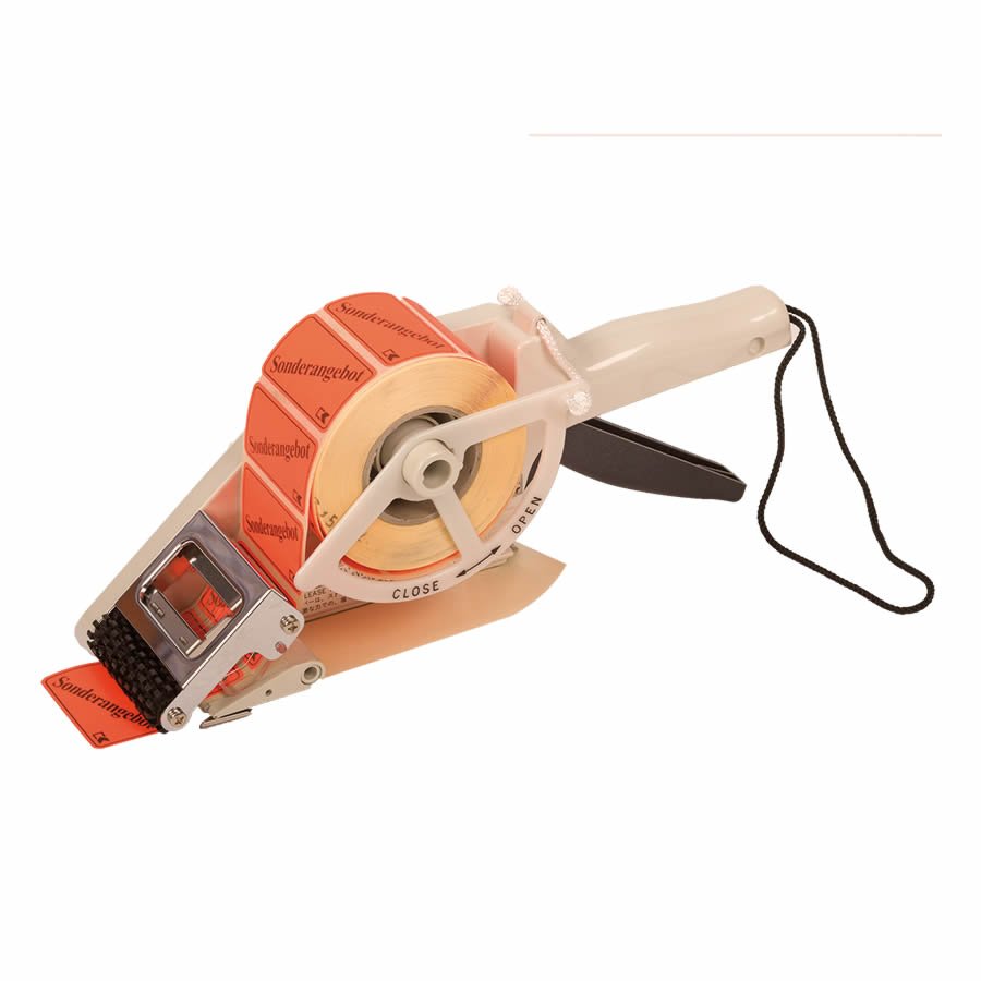 Die Etiketten werden automatisch von der Rolle getrennt Die Etiketten werden automatisch von der Rolle getrennt