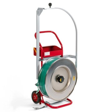 Abrollwagen mit Palettierhilfe