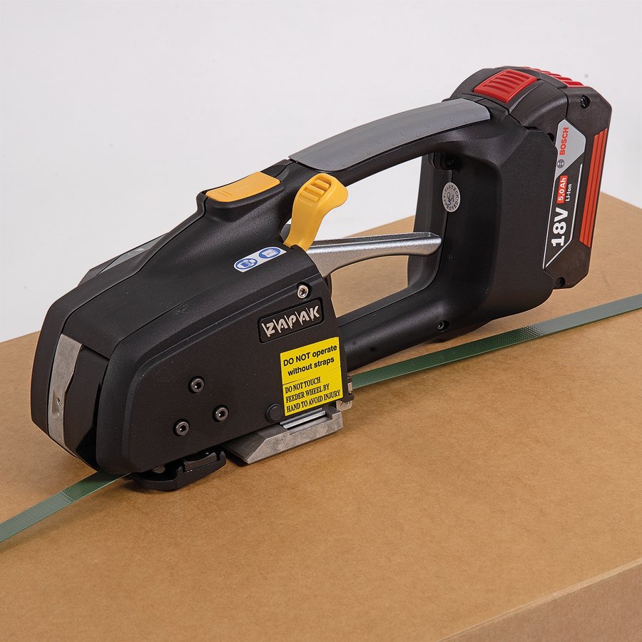 Akku-Umreifungswerkzeug für Kunststoff-Umreifungsband Akku-Umreifungswerkzeug für Kunststoff-Umreifungsband