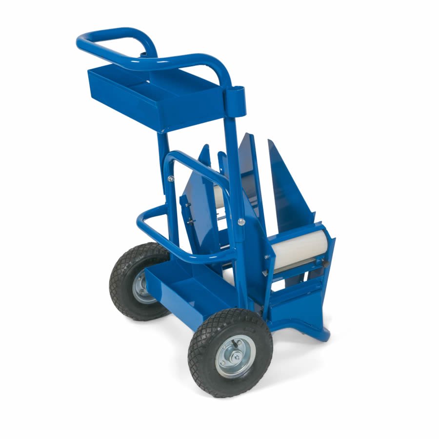 Der mobile Abrollwagen ist fahrbar und Sie haben Ihr Umreifungsband immer praktisch zur Hand