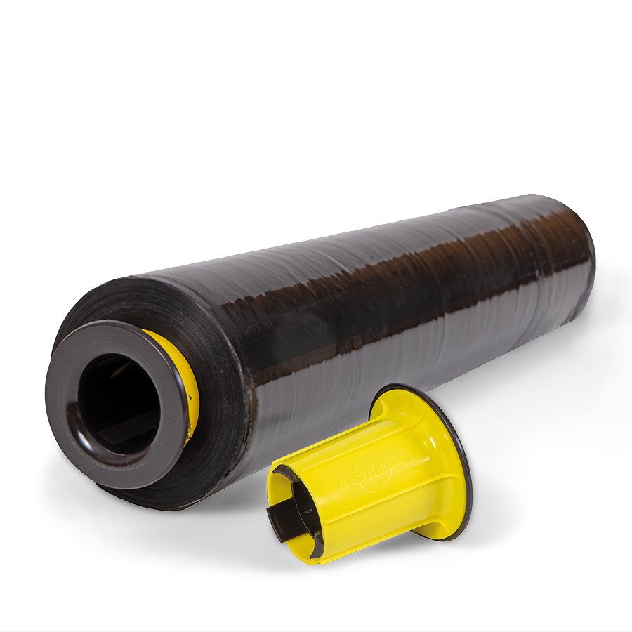 Abrollhlsen zum schnellen und hautschonenden Verarbeiten von Handstretchfolienrollen