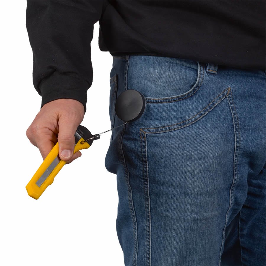 Messerhalter mit 1m Zugbandänge Messerhalter mit 1m Zugbandänge