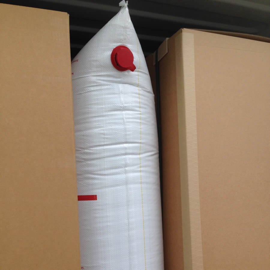 Der Luftdruck im Staupolster sorgt für ausreichend Halt und Sicherung der Ladung während des Transports Der Luftdruck im Staupolster sorgt für ausreichend Halt und Sicherung der Ladung während des Transports