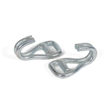 Stabile Spitzhaken aus massivem Stahl zur Ladungssicherung mit Lashband