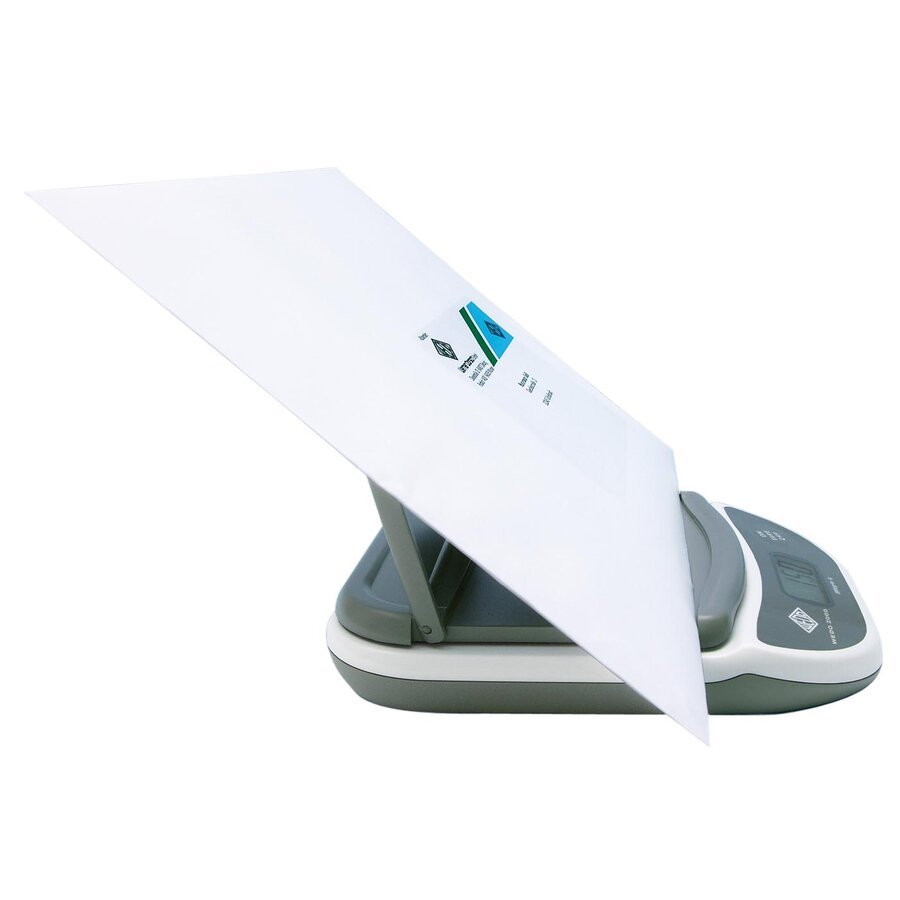 Briefwaage mit aufklappbarem Wiegeteller