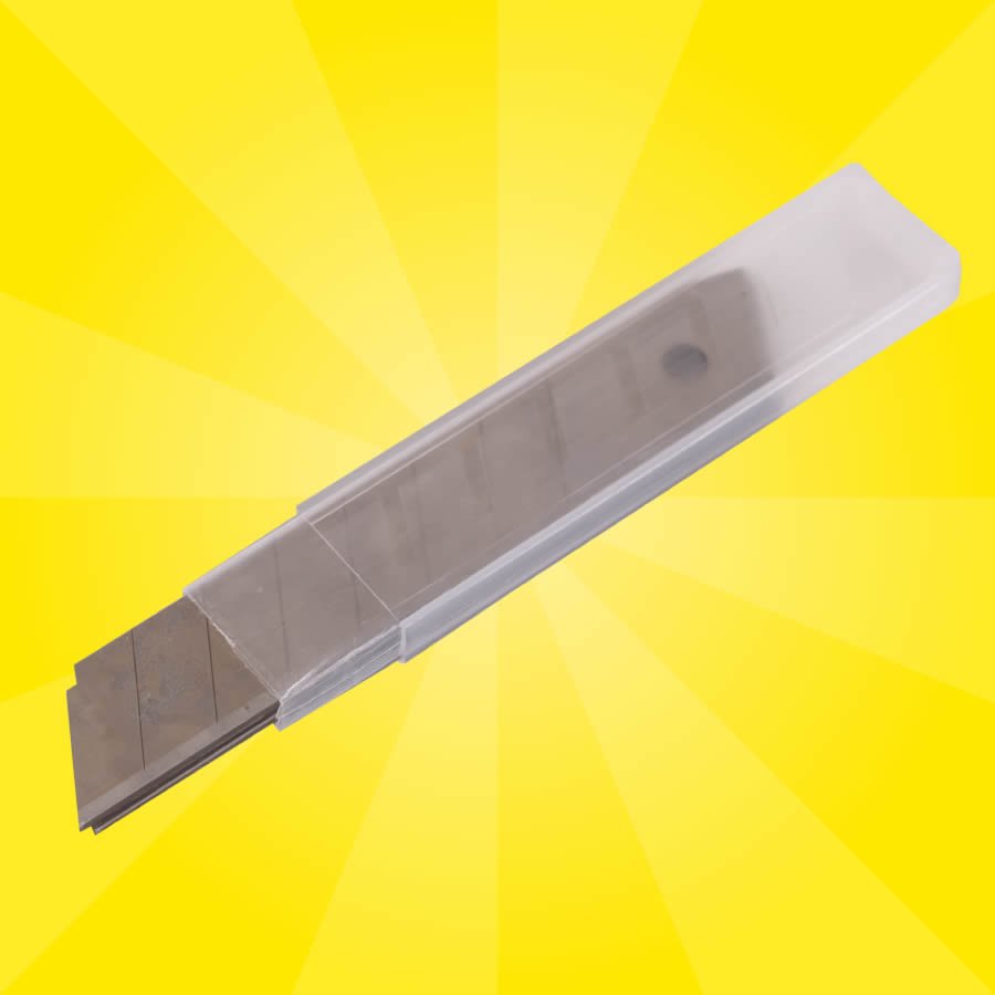 Abbrechhilfe im Griffteil des Messers Abbrechhilfe im Griffteil des Messers