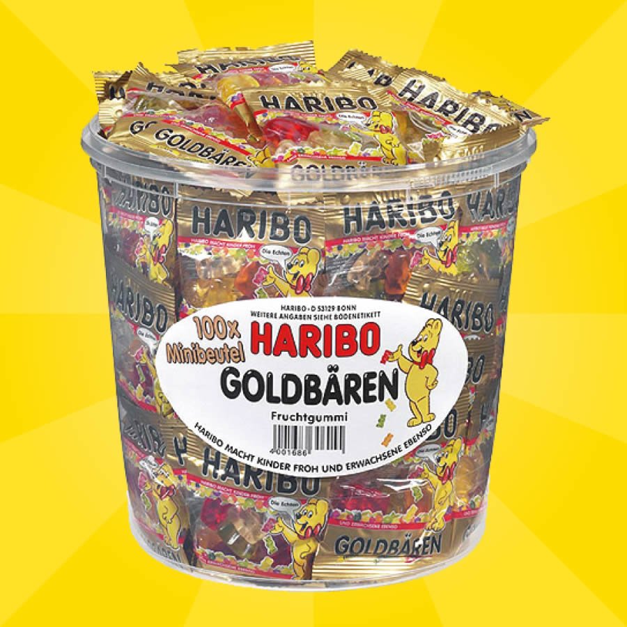 1 Topf Haribo Goldbären, Sorte kann variieren 1 Topf Haribo Goldbären, Sorte kann variieren