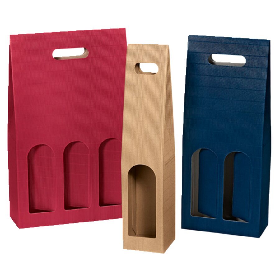 Tragekarton Offene Welle fr Flaschen