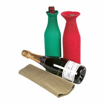 Stretchwellpappe als Schutzverpackung für Wein- und Champagnerflaschen
