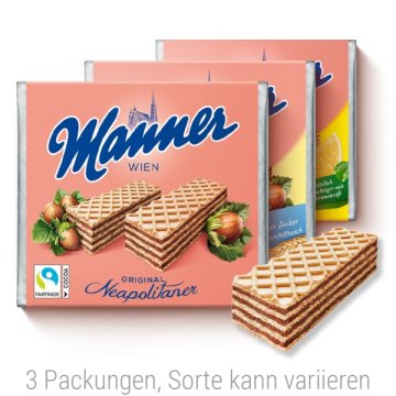 Manner Waffeln (3 Packungen)