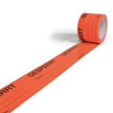 Warnklebeband leuchtorange ISO-Kennzeichnung DIN EN 9001 