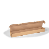 Faltschachtel mit Seitenklappen 677 x 110 x 70 mm braun 