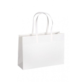 Papier-Tragetasche mit Henkel 300 x 90 x 210 mm wei�