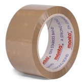 Paketband PVC Monta 283 50 mm braun