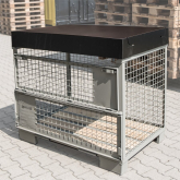 Deckel f�r Gitterbox 1250 x 850 x 150 mm schwarz