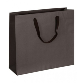 Papier-Tragetasche mit Band 420 x 130 x 370 mm dunkelbraun