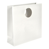 Papier-Tragetasche mit Griffausstanzung 300 x 100 x 300 mm wei�