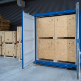 Holzkiste f�r Container 1000 x 1000 x 950 mm