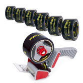 Klebeband-Set (6 Rollen + Handabroller)