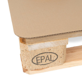 Zwischenlage aus Wellpappe mit gerundeten Ecken 1-wellig 580 x 380 mm