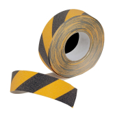 Safety-Tape mit Schleifk�rnung 50 mm schwarz/gelb