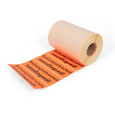 Warnetikett leuchtorange 