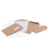 Karton-Versandtasche mit Steck-Verschluss 230 x 305 mm DIN A4 braun