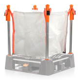 Rastkopfst�nder f�r Big-Bag-Palette 2300 mm