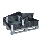 EURO-Paletten-Aufsatzrahmen, schwarz  1200 x 800 mm