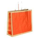 Papier-Tragetasche mit Kordel 320 x 100 x 270 mm rot