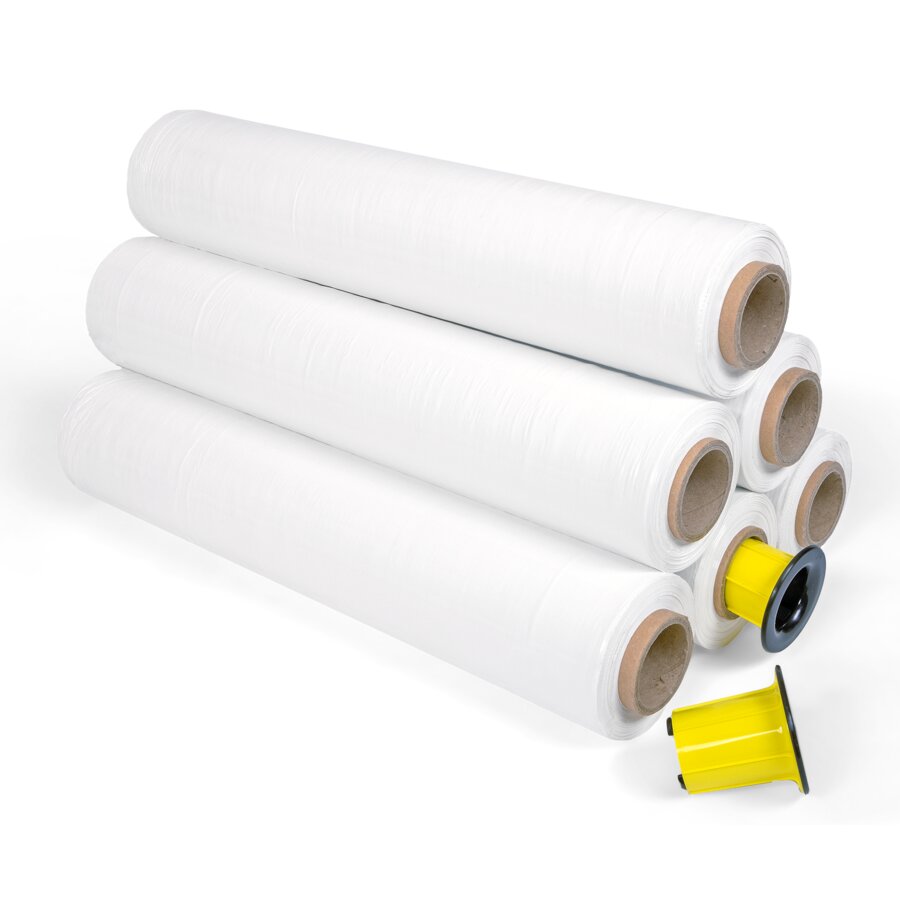 6 Handstretchfolien mit optionalem Zubeh�r Gleith�lse STF141
