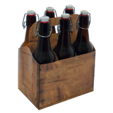 Flaschentr�ger aus Wellpappe f�r 6 x 0,5 l Flaschen