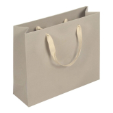 Papier-Tragetasche mit Band 320 x 100 x 275 mm taubengrau