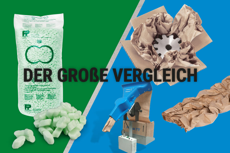 Der groe Vergleich: Verpackungschips vs. Papierpolster