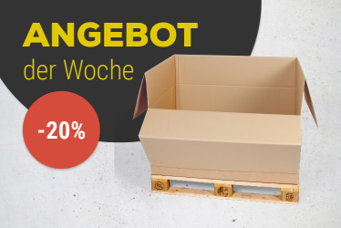 Angebot der Woche: 20% Rabatt auf Palettencontainer mit Lade...