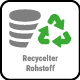 Recycelter Rohstoff