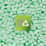 Recyceltes Fllmaterial