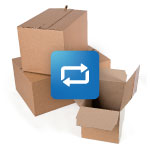 Wiederverschliebare Versandverpackungen